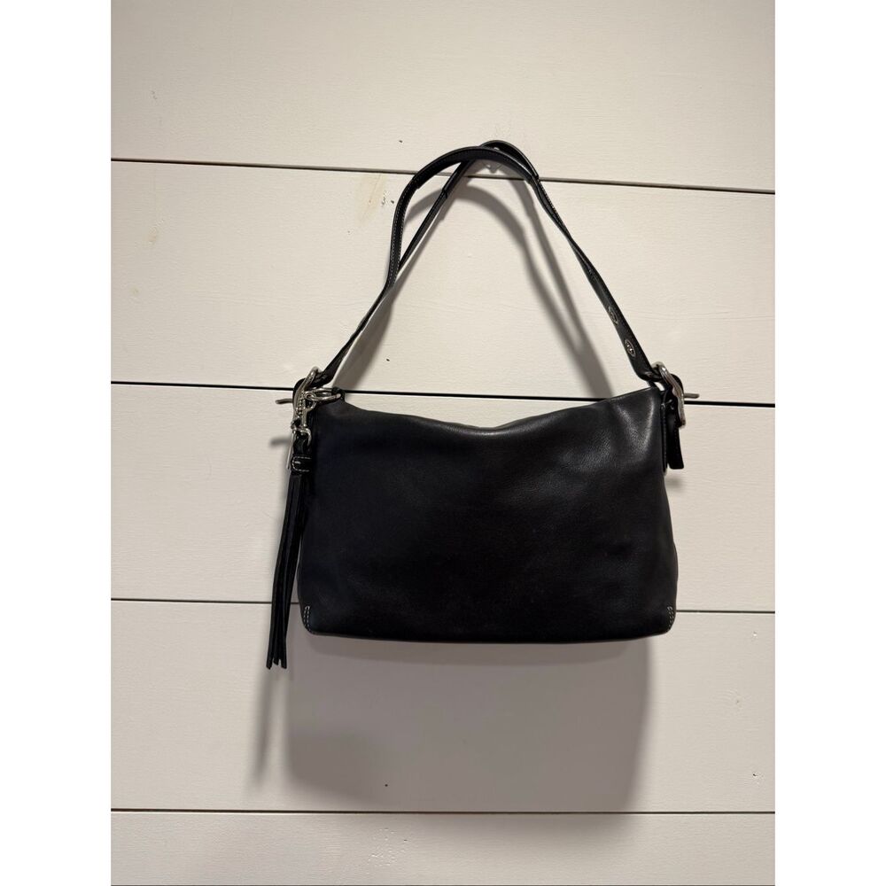Vintage Coach 1417 Black Genuine Leather East West Legacy Shoulder Bag Womens - Picture 1 of 10